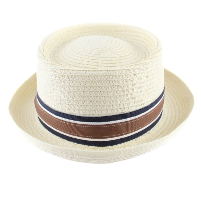 Summer Pork Pie Hat Fratelli Mazzanti FM 8739, Ecru