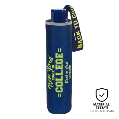 Kids' Folding Umbrella Perletti CoolKids College 15658, Dark Blue