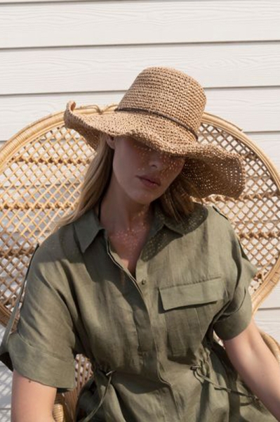 Ladies' Wide-Brim Summer Hat HatYou CEP0795, Copper