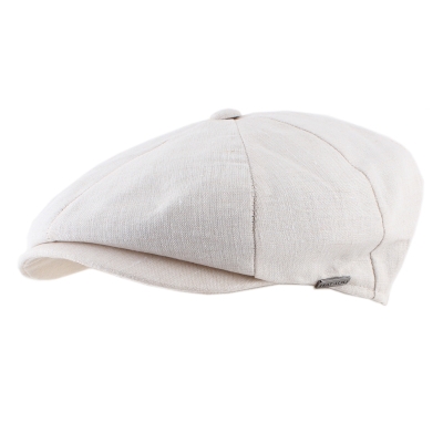 Men's linen cap Bakerboy HatYou CTM2407, Natural