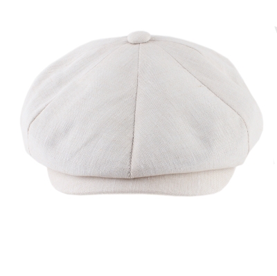 Men's linen cap Bakerboy HatYou CTM2407, Natural