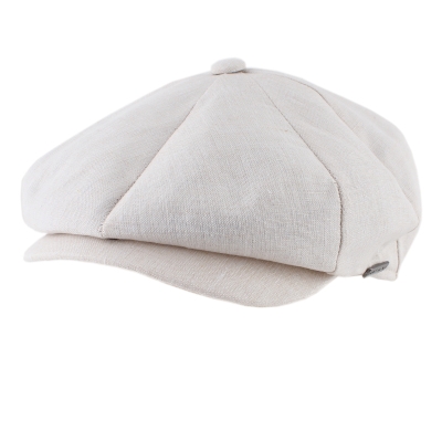 Men's linen cap Bakerboy HatYou CTM2407, Natural
