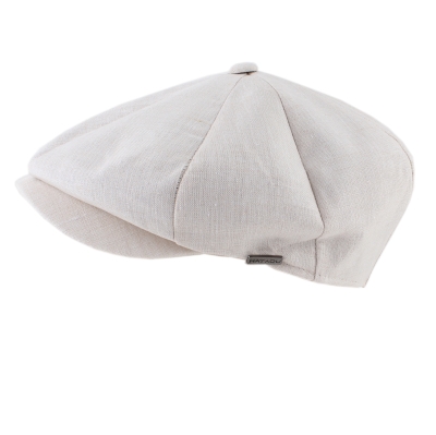 Men's linen cap Bakerboy HatYou CTM2407, Natural