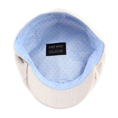 Men's linen cap Bakerboy HatYou CTM2407, Natural