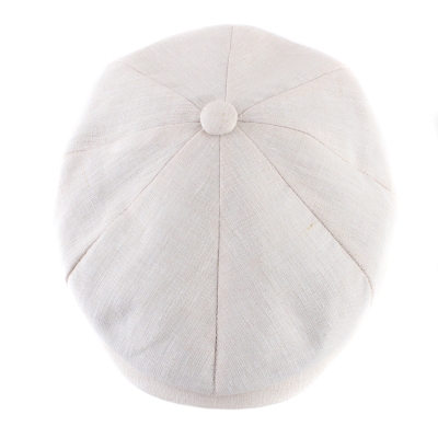 Men's linen cap Bakerboy HatYou CTM2407, Natural