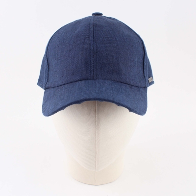 Linen baseball cap HatYou CTM2408, Blue
