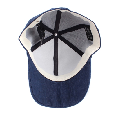 Linen baseball cap HatYou CTM2408, Blue