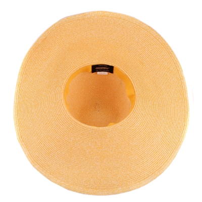 Wide-Brimmed Summer Hat with Extra-Large Brim Fratelli Mazzanti FM7296, Yellow Mélange