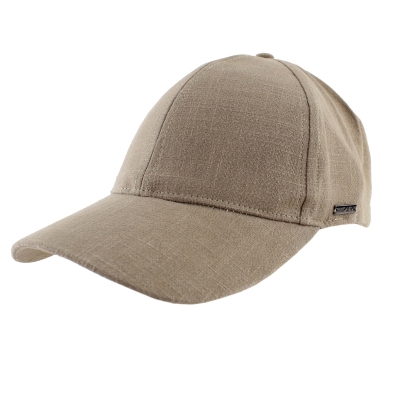Summer baseball cap made of linen and cotton HatYou CTM2455, Green
