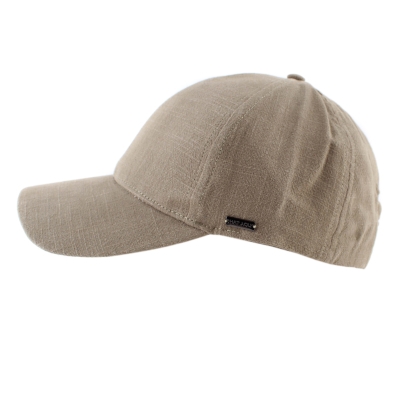 Summer baseball cap made of linen and cotton HatYou CTM2455, Green