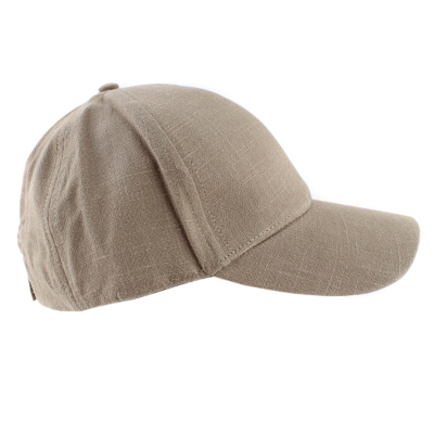 Summer baseball cap made of linen and cotton HatYou CTM2455, Green