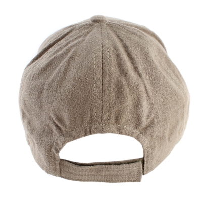 Summer baseball cap made of linen and cotton HatYou CTM2455, Green