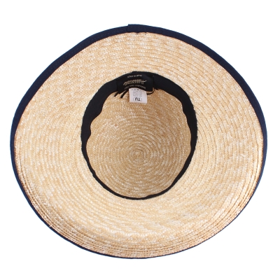 Summer Straw Hat Fratelli Mazzanti FM 8117, Natural/Blue Ribbon
