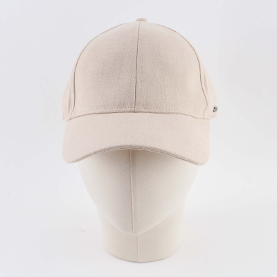 Лятна бейзболна шапка от лен и памук  HatYou CTM2455, Светлобежов