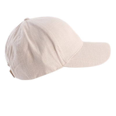 Лятна бейзболна шапка от лен и памук  HatYou CTM2455, Светлобежов