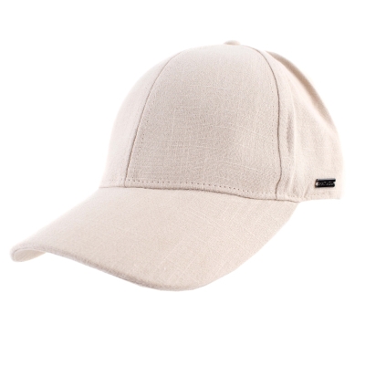 Лятна бейзболна шапка от лен и памук  HatYou CTM2455, Светлобежов