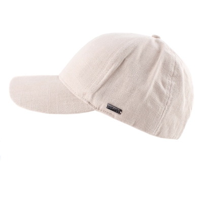 Лятна бейзболна шапка от лен и памук  HatYou CTM2455, Светлобежов