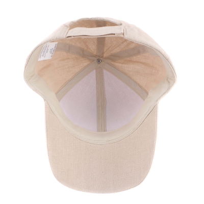 Лятна бейзболна шапка от лен и памук  HatYou CTM2455, Светлобежов