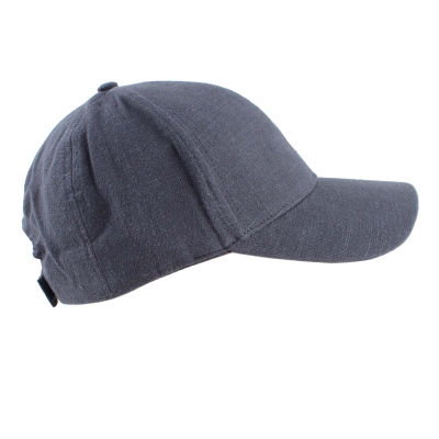 Summer baseball cap made of linen and cotton HatYou CTM2455, Blue