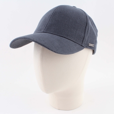 Summer baseball cap made of linen and cotton HatYou CTM2455, Blue
