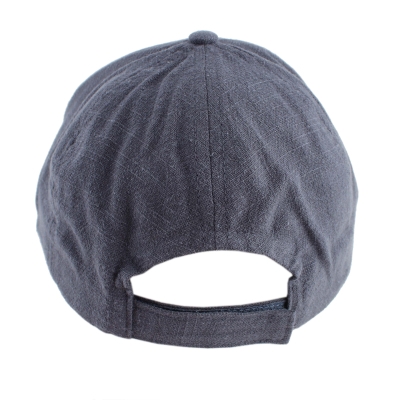 Summer baseball cap made of linen and cotton HatYou CTM2455, Blue