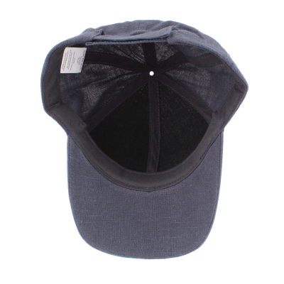 Summer baseball cap made of linen and cotton HatYou CTM2455, Blue