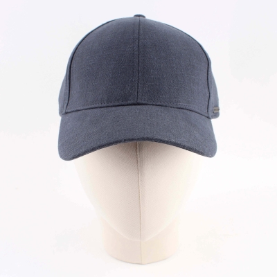 Summer baseball cap made of linen and cotton HatYou CTM2455, Blue