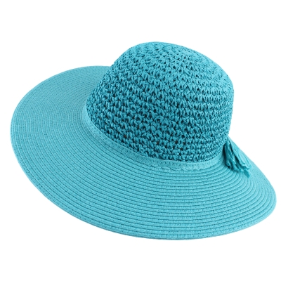 Дамска широкопола шапка HatYou CEP0602, Тюркоаз