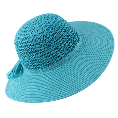 Дамска широкопола шапка HatYou CEP0602, Тюркоаз