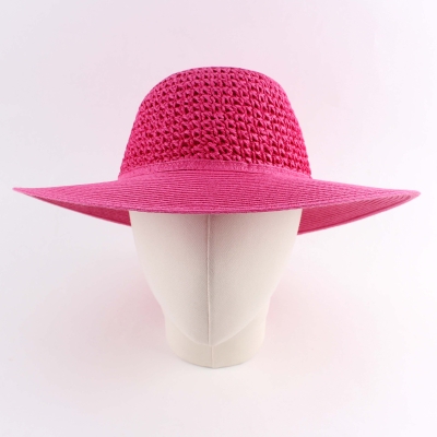 Дамска широкопола шапка HatYou CEP0602, Цикламен