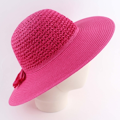 Дамска широкопола шапка HatYou CEP0602, Цикламен