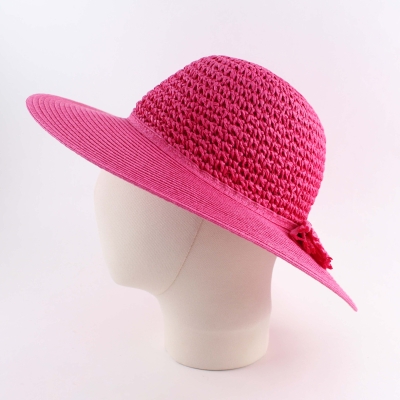 Дамска широкопола шапка HatYou CEP0602, Цикламен