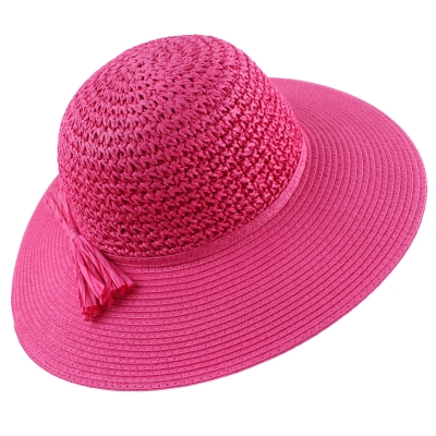 Дамска широкопола шапка HatYou CEP0602, Цикламен