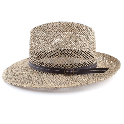 Men's Summer Straw Hat Fratelli Mazzanti FM 7936, Natural