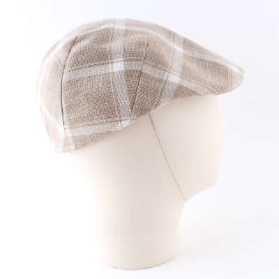 Мъжки каскет памук и лен HatYou CTM2444, Бежово каре
