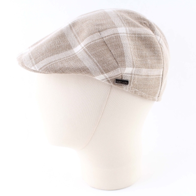 Мъжки каскет памук и лен HatYou CTM2444, Бежово каре