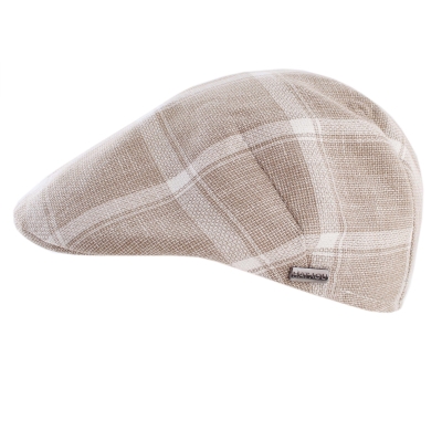 Мъжки каскет памук и лен HatYou CTM2444, Бежово каре