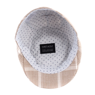 Мъжки каскет памук и лен HatYou CTM2444, Бежово каре