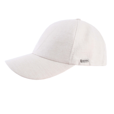 Лятна бейзболна шапка от лен HatYou CTM2408, Бежов