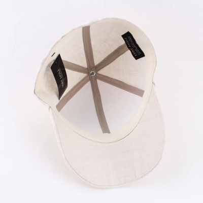Лятна бейзболна шапка от лен HatYou CTM2408, Бежов