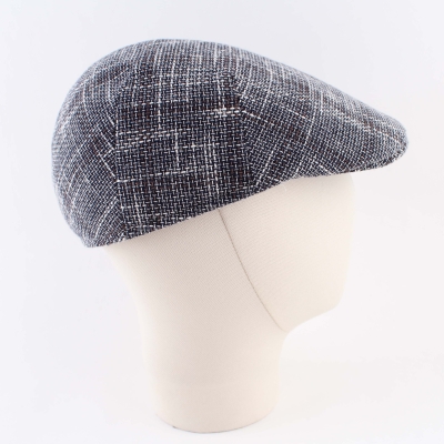 Мъжки летен каскет HatYou CTM2452, Тъмносиньо каре