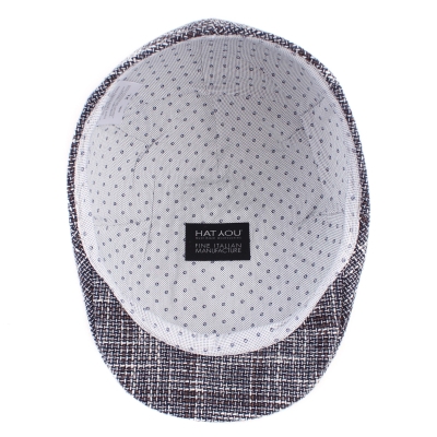 Мъжки летен каскет HatYou CTM2452, Тъмносиньо каре