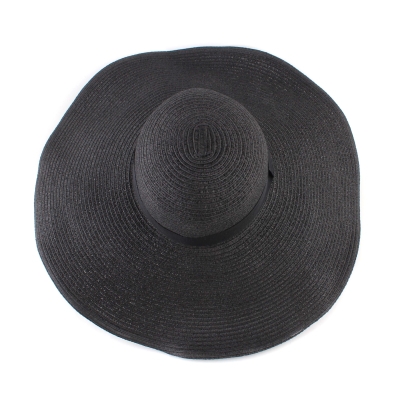 Wide-Brim Summer Hat Fratelli Mazzanti FM 7296, Black