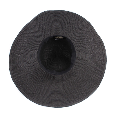 Wide-Brim Summer Hat Fratelli Mazzanti FM 7296, Black