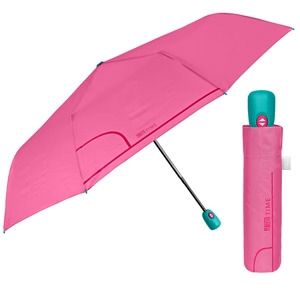 Ladies' Folding Automatic Open-Close Umbrella Perletti Time 26413, Pink
