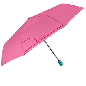 Ladies' Folding Automatic Open-Close Umbrella Perletti Time 26413, Pink