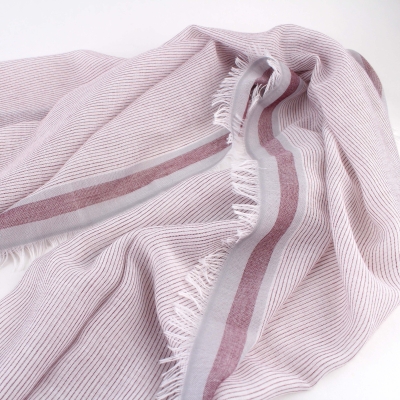 Летен шал от памук и модал HatYou SE0688, 65x190 см, Бордо