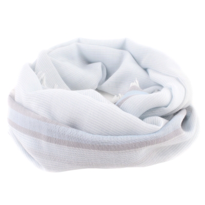 Летен шал от памук и модал HatYou SE0688, 65x190 см, Светлосин