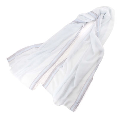 Летен шал от памук и модал HatYou SE0688, 65x190 см, Светлосин