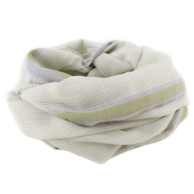 Летен шал от памук и модал HatYou SE0688, 65x190 см, Светлозелен